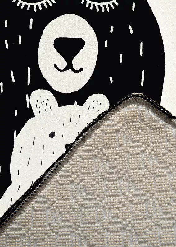 DINKLEY Tapis pour chambre d'enfant Bears 140x190 cm