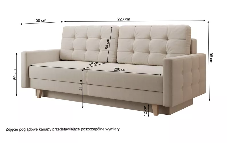 VERAT Canapé convertible Kronos 19