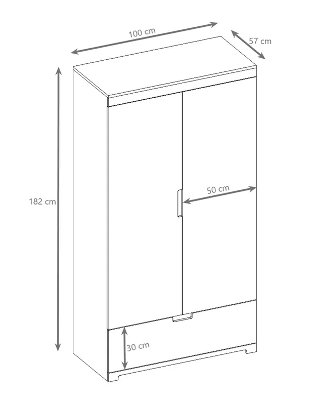 Garde-robe enfant Brannigan blanc