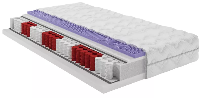 Materac kieszeniowy 120x200 cm Vento z pianką antybakteryjną dwustronny