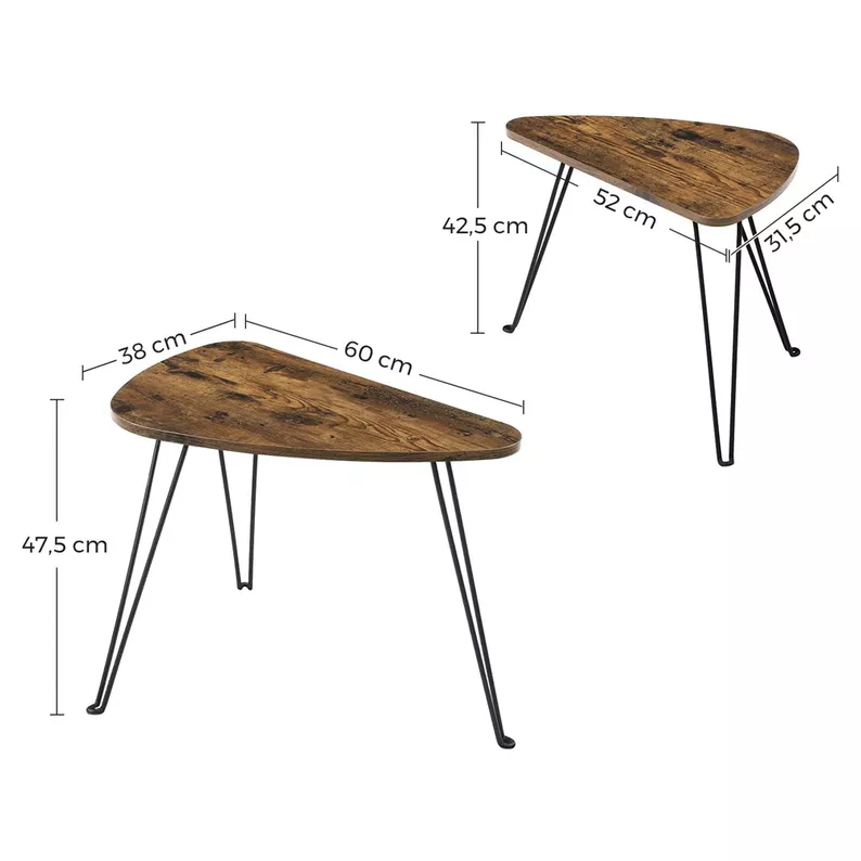 Un ensemble de deux tables basses Imattant