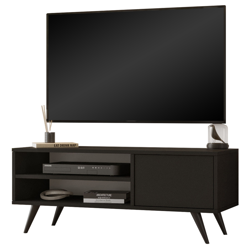 Meuble TV Cedone, 40x110 cm, noir