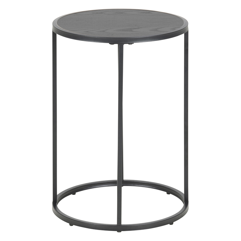 KRAPINA Table basse diamètre 40 cm noir