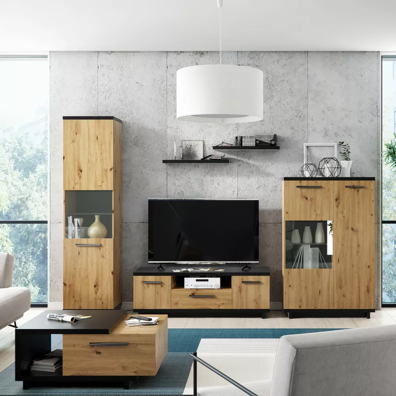 COLLARD Table basse avec 2 tiroirs 90x60 cm