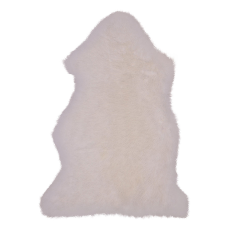 Tapis Mumbria 50x85 cm peau d'agneau - ivoire