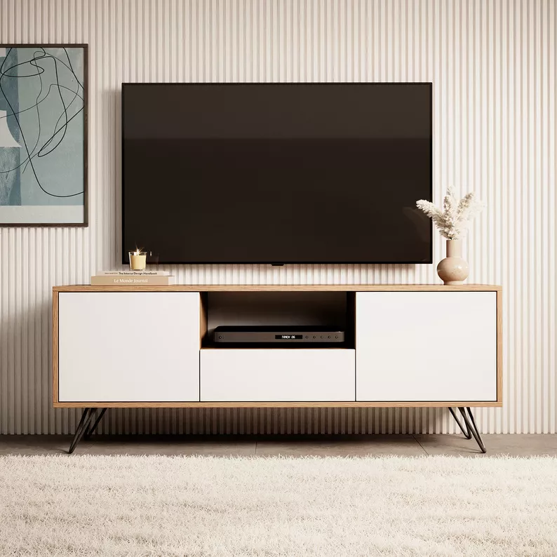 PLOYSTEA Meuble TV 137 cm