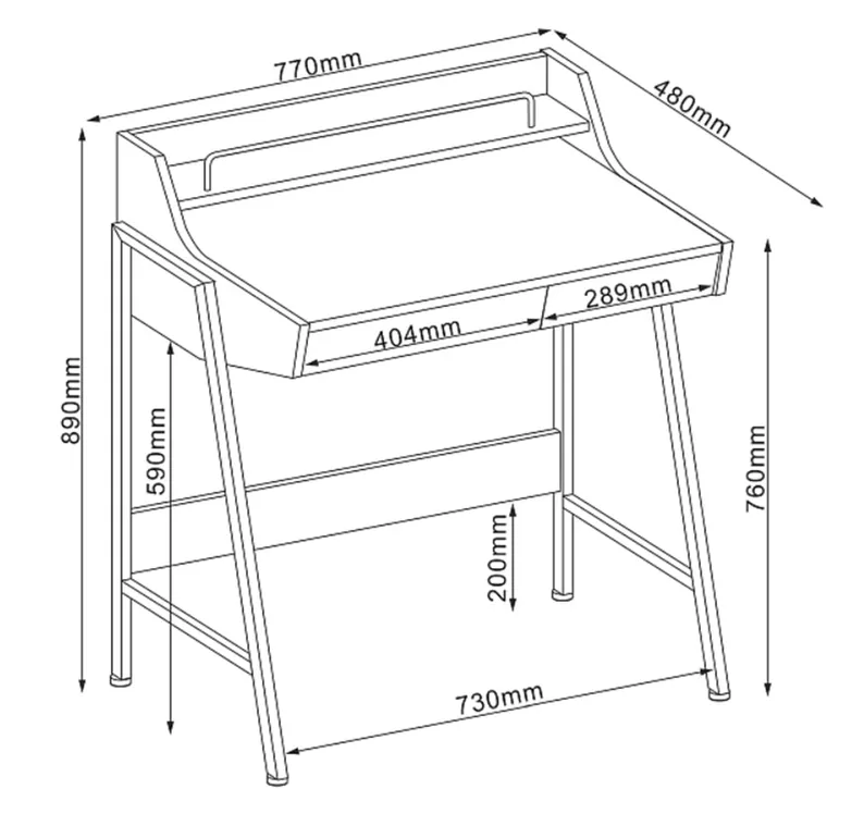 Bureau Solt chêne