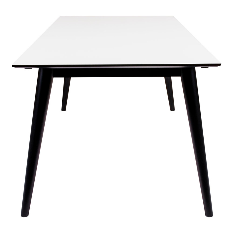 BIMNAL Table extensible noir / blanc 195-285x90 cm