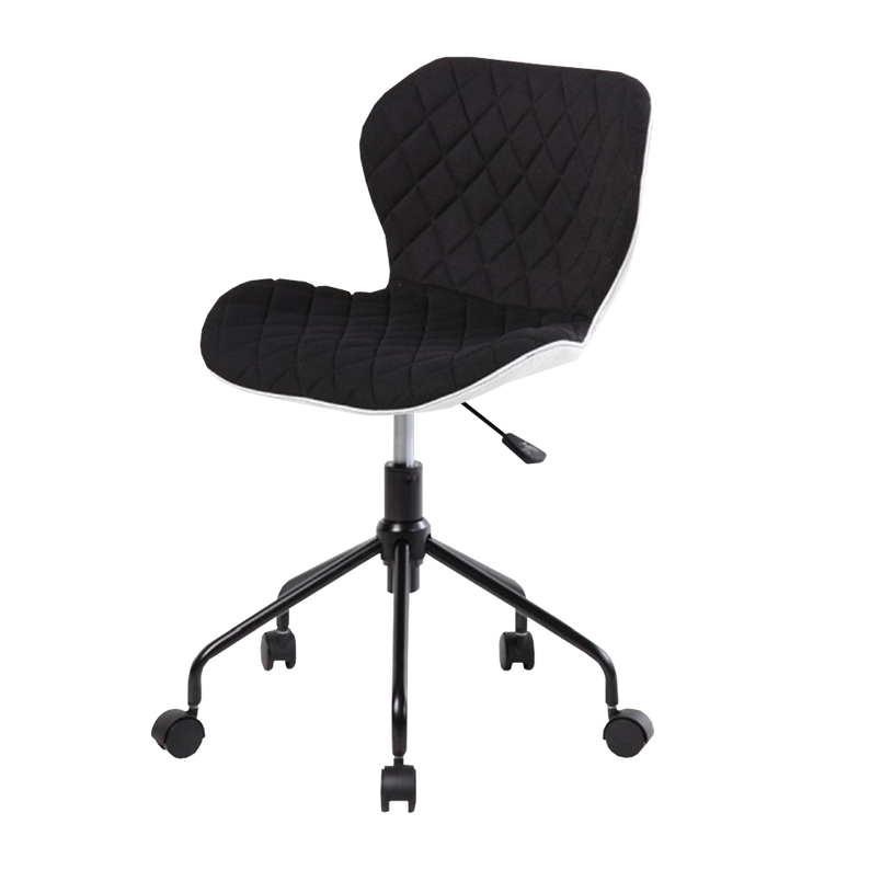Chaise de bureau Marlo noir et blanc