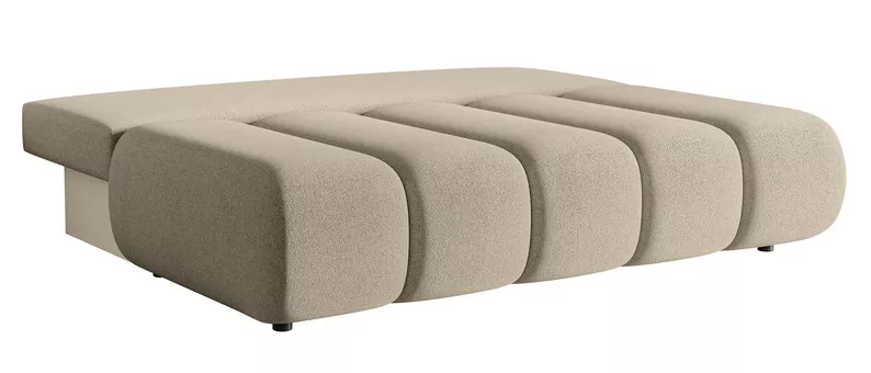 Kanapa trzyosobowa Dandelino Mini z funkcją spania jasnobeżowa szenil