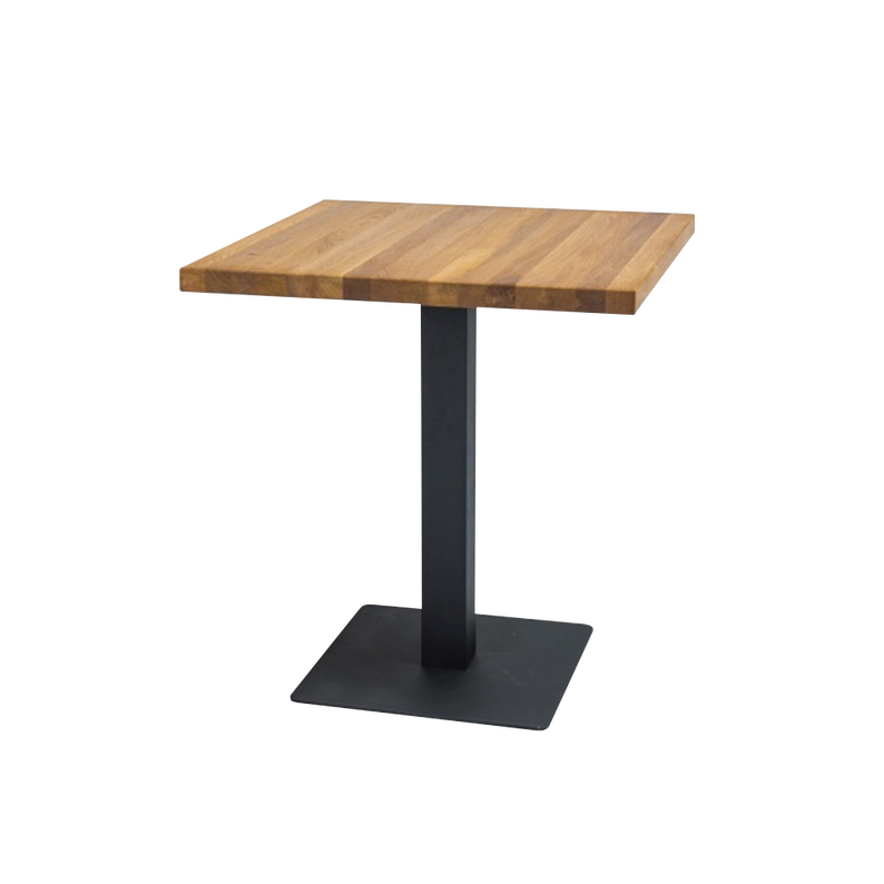 Table Divock 60x60 cm avec placage chêne