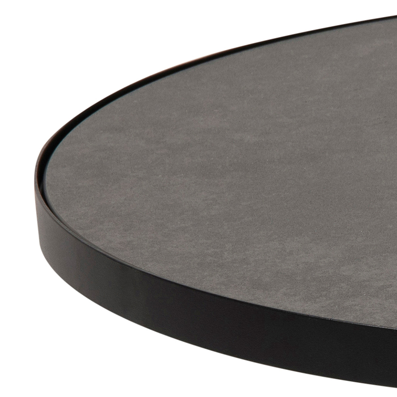 MERQUE Table basse rétro en céramique diamètre 66 cm