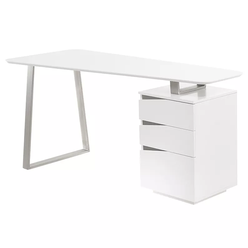 Bureau Dalmazia avec tiroirs 150x67 cm blanc