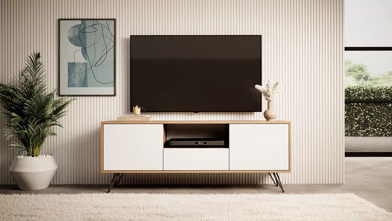 PLOYSTEA Meuble TV 137 cm