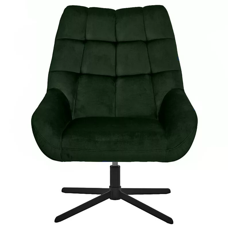SHERLEY Fauteuil pivotant vert bouteille