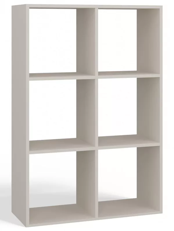 Regał otwarty Malax z sześcioma półkami 110 cm kaszmir