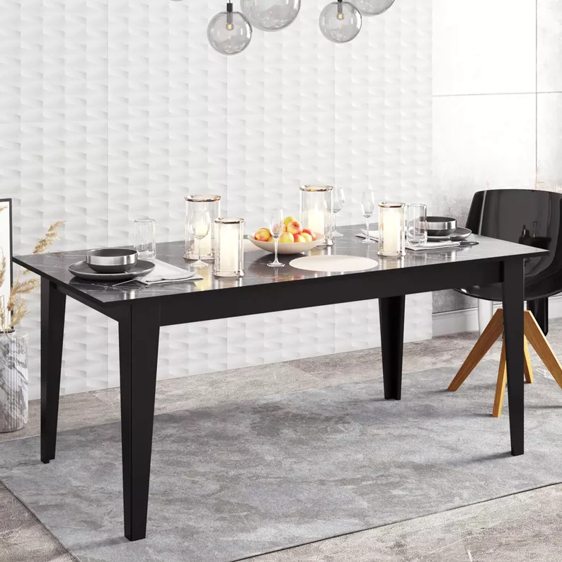 Table à manger Triestler 180 x 76,8 cm noir