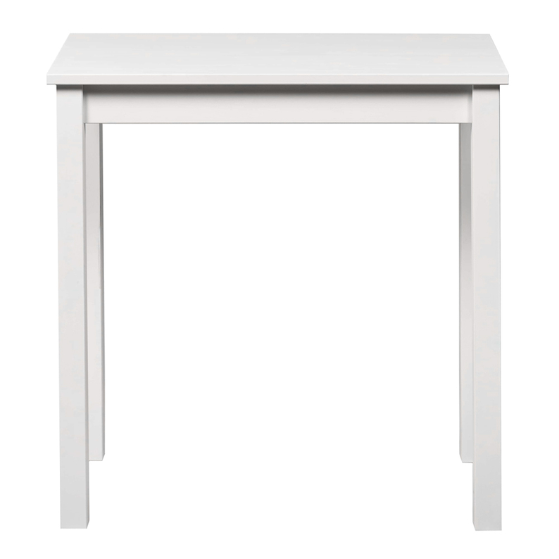 Bureau en bois Silphium 75x38 cm blanc