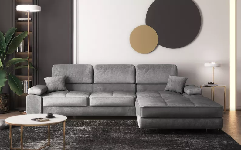 ALISMA Table basse Ø 80 cm - base dorée