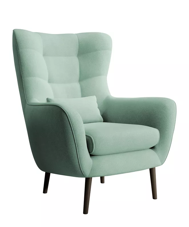 Une chaise de loisirs à la menthe avec un repose-pieds Vence