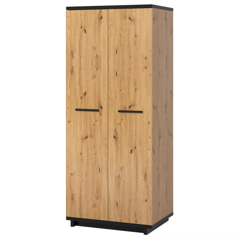 COLLARD Armoire 2 portes 90 cm, portes ouvertes