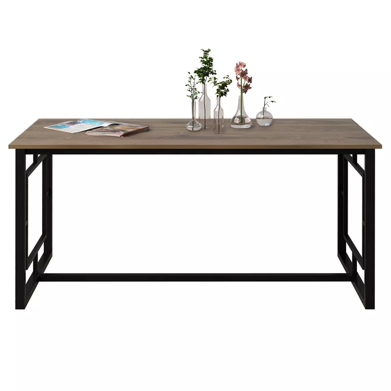Table à manger Lushapint 160x76 cm en noyer