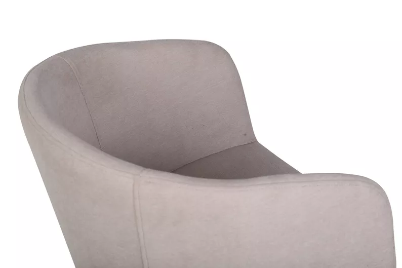 Chaise rembourrée beige foncé Ressator