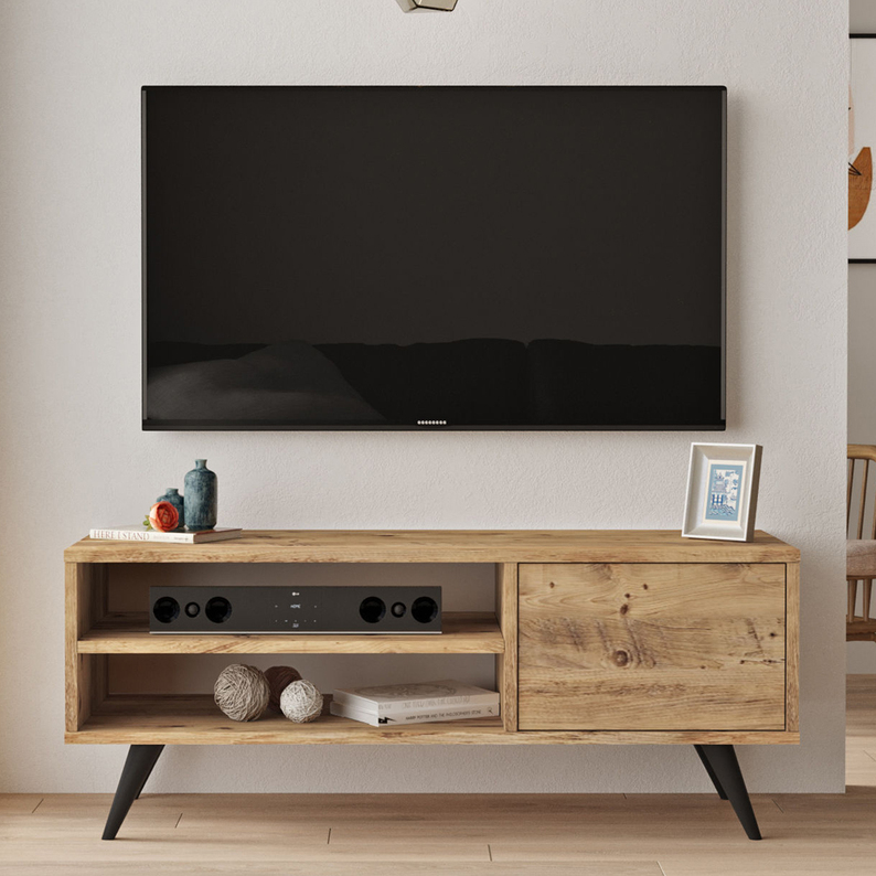 Meuble TV Cedone 40x110 cm, pin atlantique