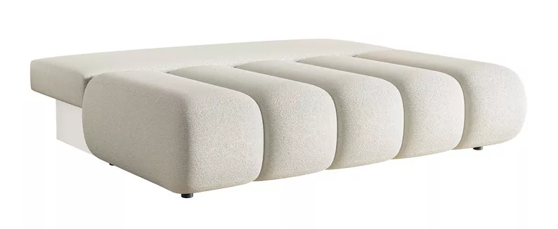 Kanapa trzyosobowa Dandelino Mini z funkcją spania jasnobeżowa boucle