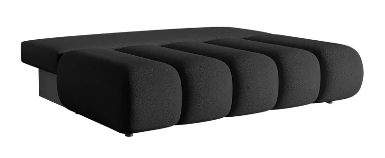 Kanapa trzyosobowa Dandelino Mini z funkcją spania czarna boucle