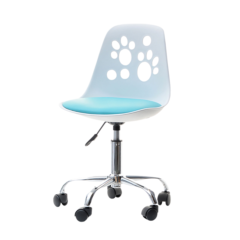 FOOT Chaise de bureau enfant blanc / bleu