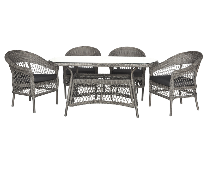 Table de jardin Scorga avec quatre chaises