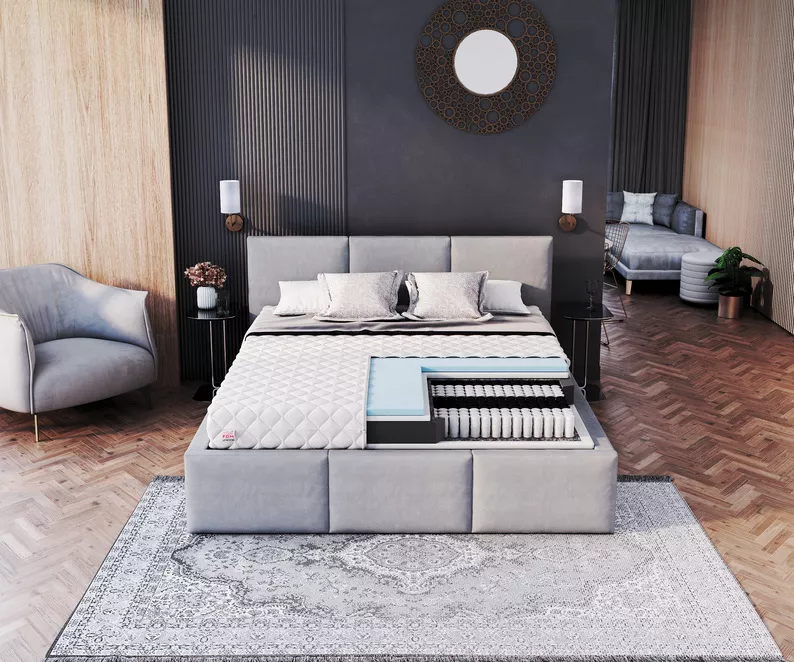 ELKURUD Matelas à ressorts ensachés
