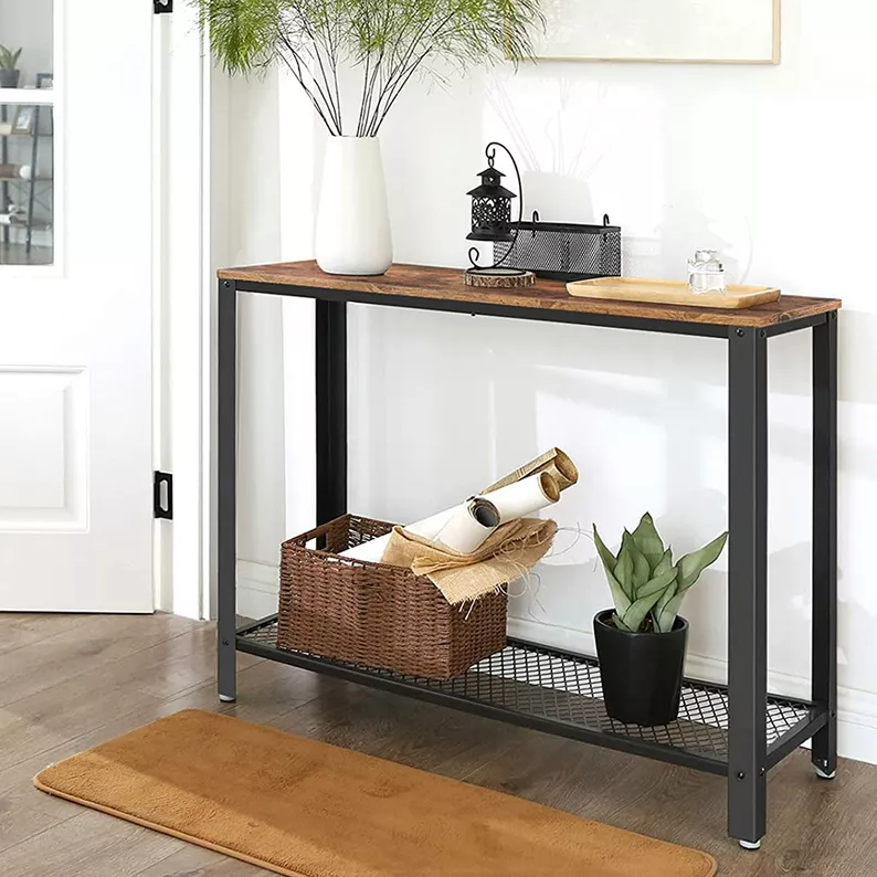 Console d'entrée Ramizu 102x35 cm avec étagère