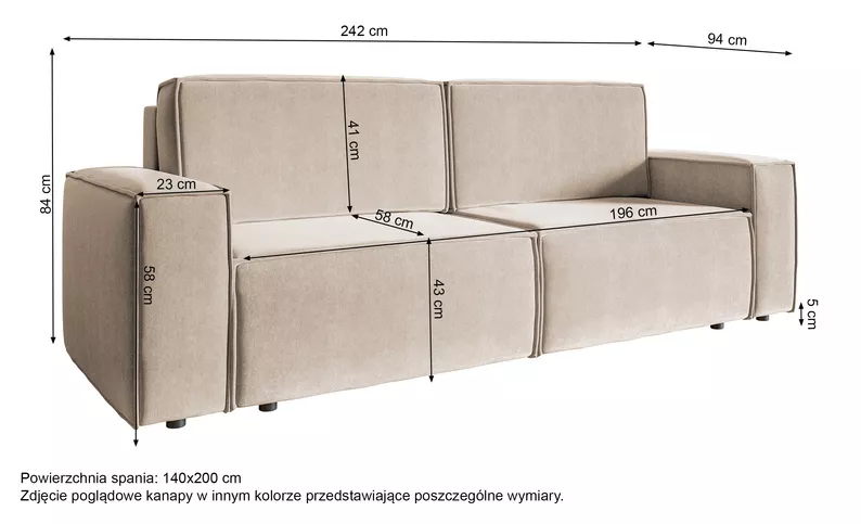 COPERTINO Canapé d'angle convertible 232 cm velours vert