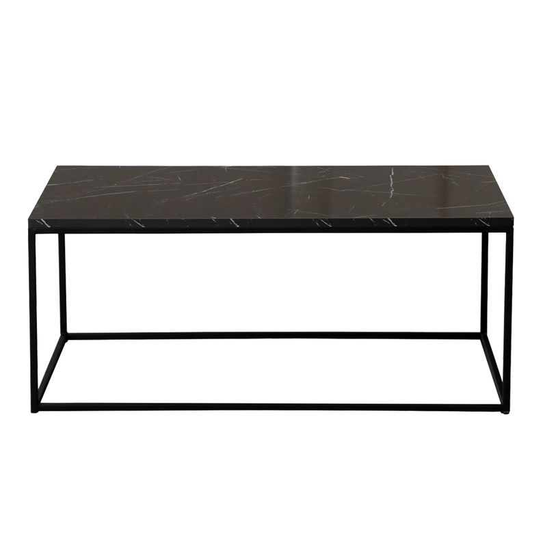 Table basse Cosstec marbre noir 55 x 95 cm