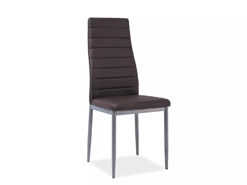 LASTAD Chaise brune pieds acier