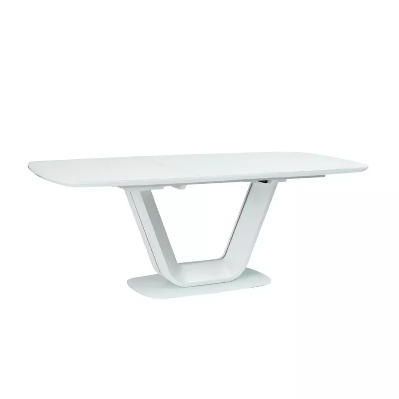Table à rallonges Lübeck 160-220x90 cm blanc