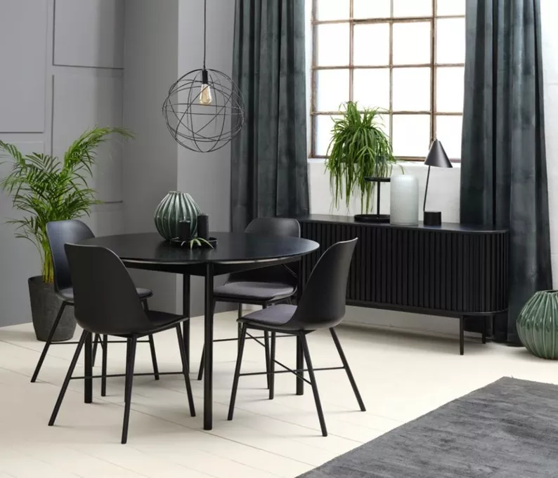 Commode large Ovitties à lamelles noires
