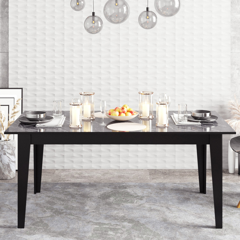 Table à manger Triestler 180 x 76,8 cm noir