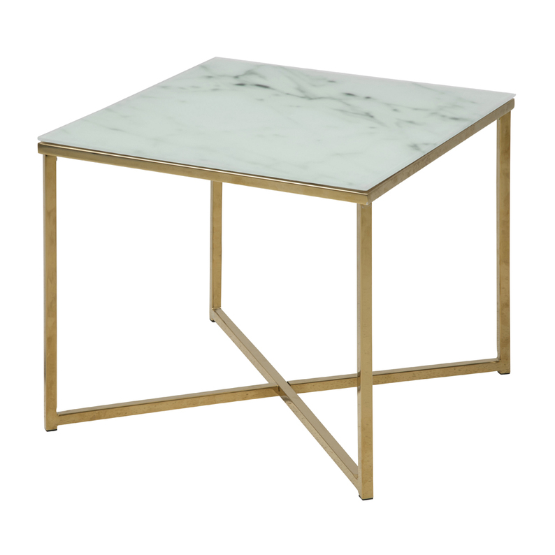 ALISMA Table basse carrée 50x50 cm