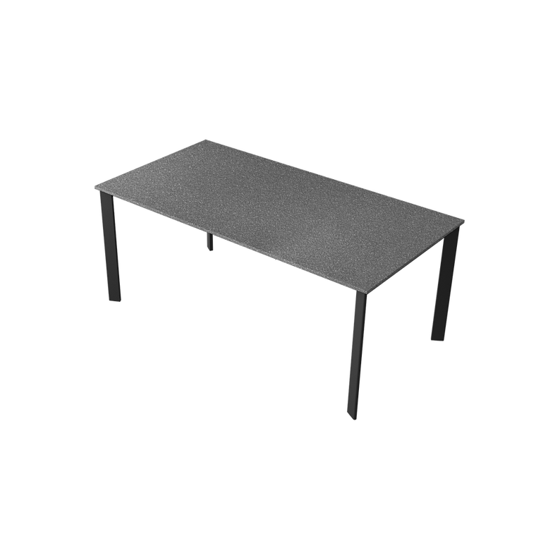 KAYKO Table à manger extensible 180(260)x90 pierre / noir