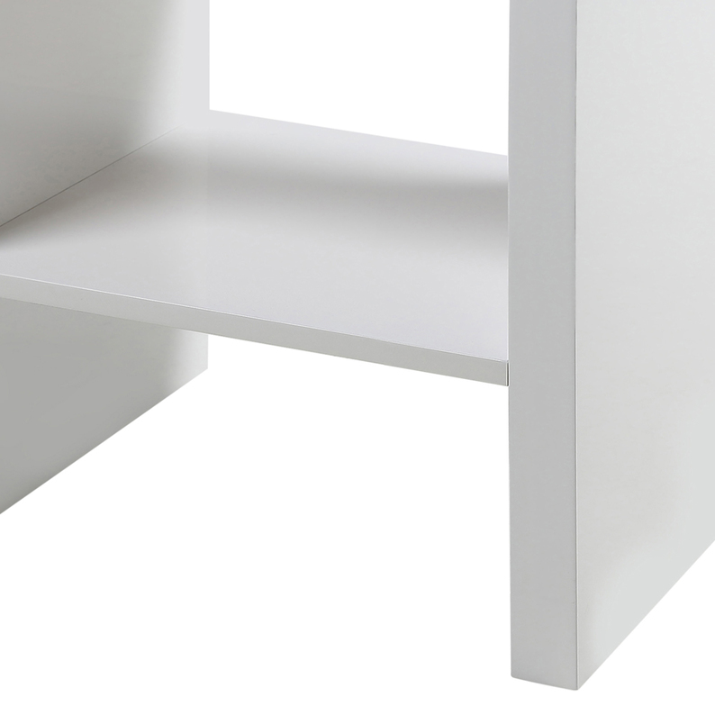 SULAFAT Table de chevet blanche avec un tiroir