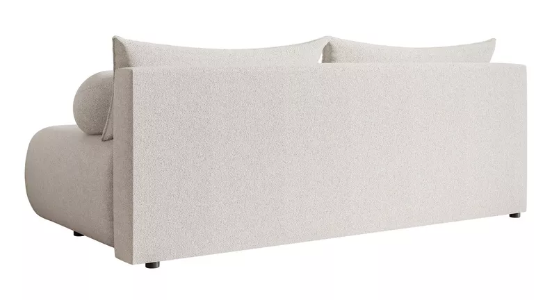 Kanapa trzyosobowa Dandelino Mini z funkcją spania kremowa szenil