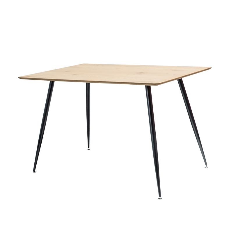 Table Padborg 120x80 cm chêne - noir