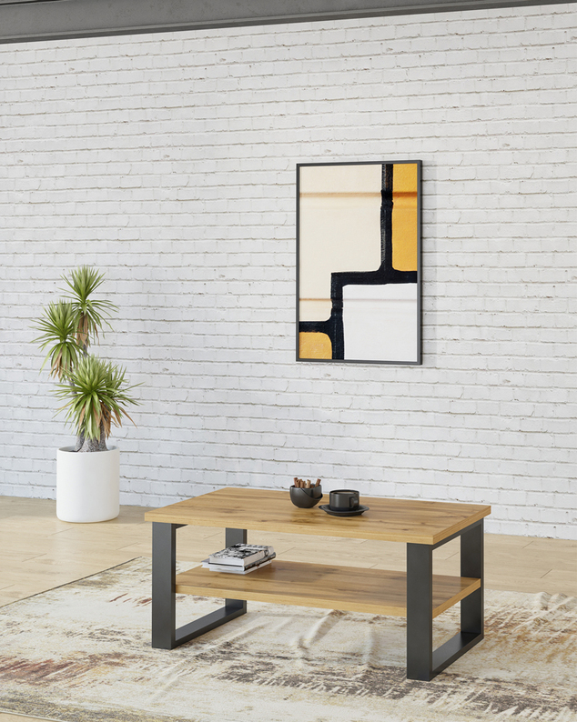 Table basse Feliks 110x60 cm chêne wotan