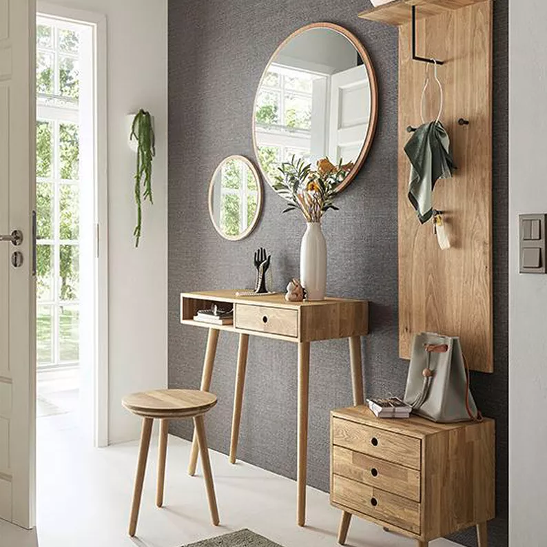 Miroir d'entrée adhérent, diamètre 75 cm
