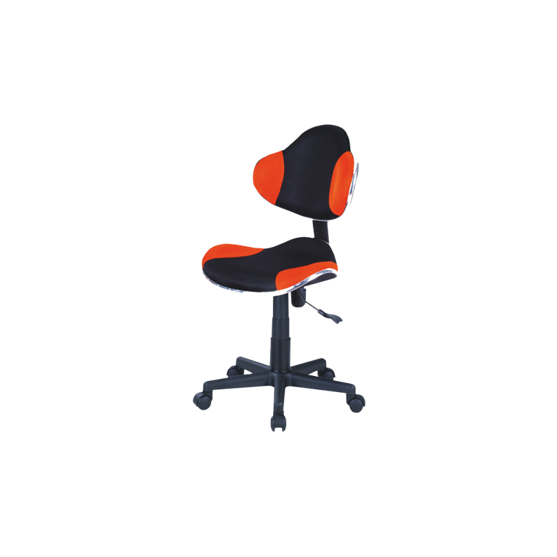 Chaise de bureau Morild noir et orange