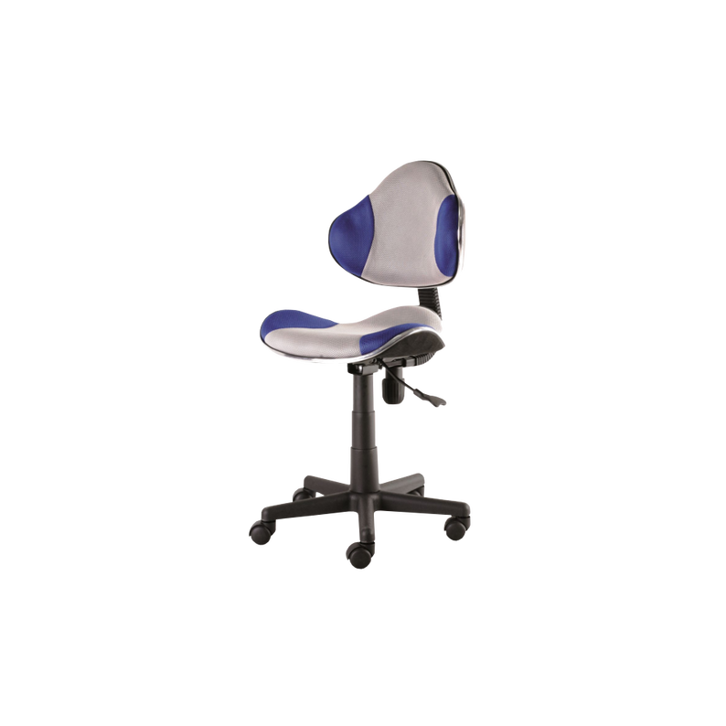 Chaise de bureau Morild gris et bleu