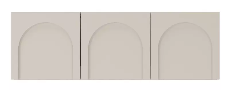 Szafka RTV Arkadia trzydrzwiowa z frezowanymi frontami 150 cm kaszmir